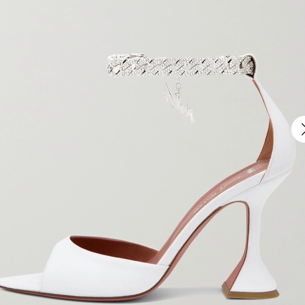 AMINA MUADDI
+ AWGE Flacko chain-embellished leather sandals